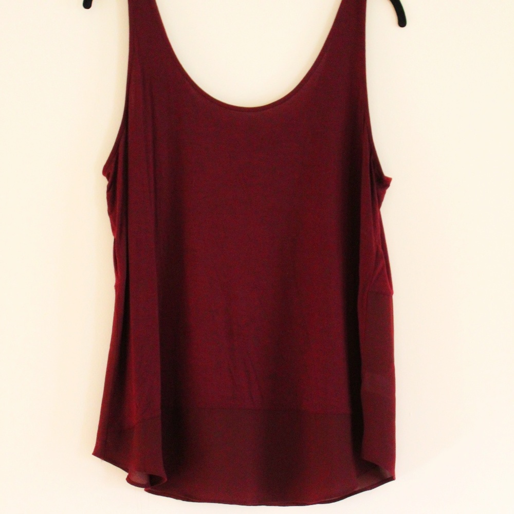 Maurices wine colored tank top NWOT